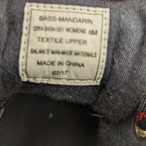 Bass Mandarin‎ Short Duck Boots Woman's Size 6 Black Gray Wool - Picture 13 of 14